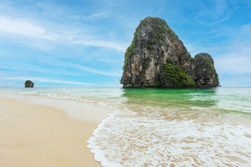 beautiful island in tropical sea of krabi province, thailand.