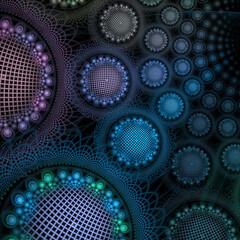 Wall Mural - modern abstract background with fractal elements