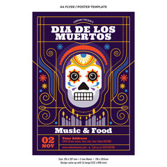 Dia De Los Muertos Flyer or Poster Template