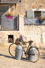 Poster - still life with bicycle in Provence, France