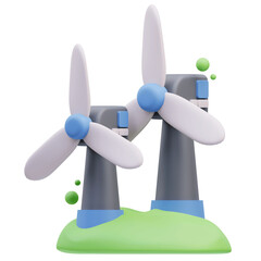 Windmill 3D Illustration