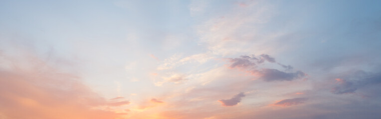 Wall Mural - colorful sky background. beautiful clouds and the sky at sunset, in twilight