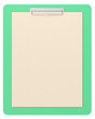 © dekzer007 - Clipboard with note paper. 3D illustration.
