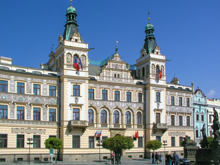 Fototapete - City Hall of Pardubice, Czech Republic