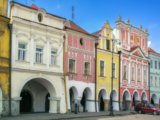 Fototapete - Main square in Litomysl Czech Republic