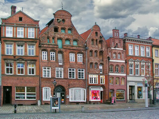 Fototapete - Street in Luneburg, Germany