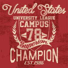 Sticker - Varsity sport . t-shirt design for apparel