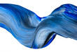 © NL - Blue Abstract Paint Stroke Fluid Liquid isolate