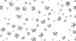 © vegefox.com - XMAS Banner with golden decoration. Festive border with falling glitter dust and stars.