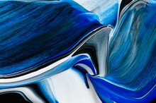 Blue Abstract Texture Paint Stroke Fluid Liquid 