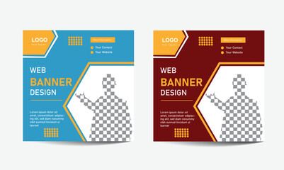 Web Banner Design template.