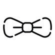 bow tie is a  necktie in the form of a bow or a knot with two loops
