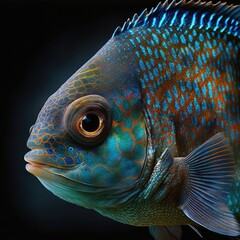 Peacock Cichlid Fish
