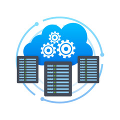Wall Mural - web hosting. data center and web hosting. hosting services.