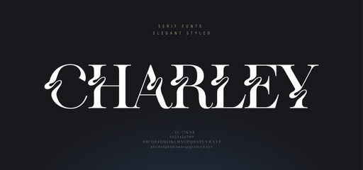 luxury wedding alphabet font logo. typography decorative elegant classic lettering vintage retro for