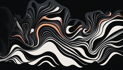 Texture Pattern Minimalist Vector Flow Art. AI generative.