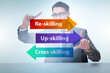 © Elnur - Re-skilling and upskilling in learning concept