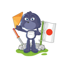 Canvas Print - seal japanese vector. cartoon character