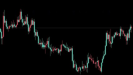 Poster - Forex, trading candles with alpha channel ready for overlay