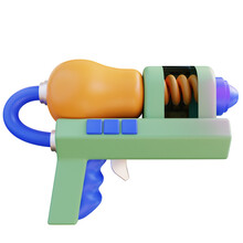 3D Illustration Water Gun
