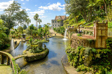 Landscape With Tropical Garden In The Monte Palace, Funchal, Madeira Island