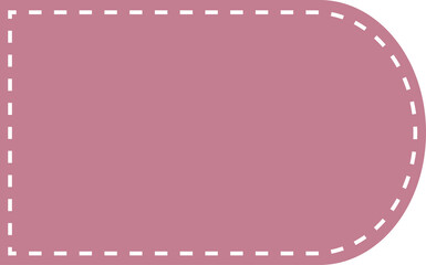 Wall Mural - Color block label pattern plus dotted line, can be used for title, key mark, step title