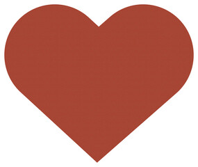Wall Mural - Red knitted style heart icon suitable for Valentine's Day, White Day, Mother's Day, Father's Day, Confession Valentine's Day card making