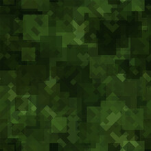 Texture Military Camouflage Seamless Pattern. Abstract Army Vector Illustration
