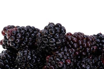 Wall Mural - blackberry berries isolated