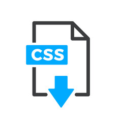 Wall Mural - css file isolated vector icon