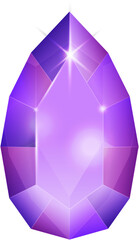 Purple fantasy jewelry gems stone