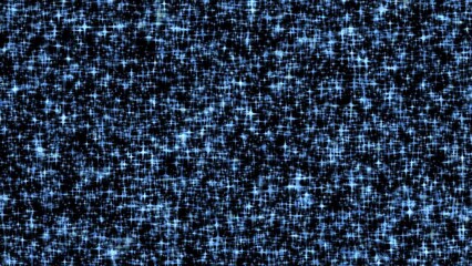 Wall Mural - shiny blue star shape blurred particles twinkle quickly. abstract loopable 4k background at 60fps.