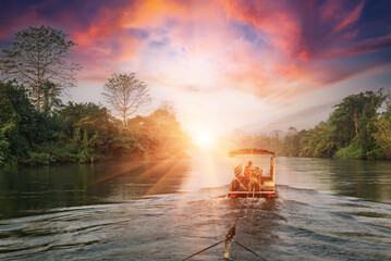 Wall Mural - Early Morning at the River Kwai