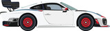 Fototapeta  - sports car white color
