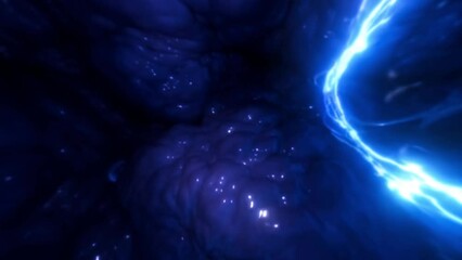 chaotic nebula or magical abstract energy, abstract mind background, art fluid abstract