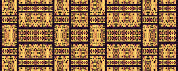 Wall Mural - Colored African fabric, seamless pattern, geometric design, high definition illustration