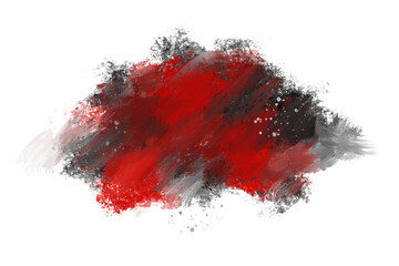 Black and Red Watercolor modern brush style with colorful texture for your template.