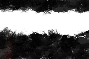 Black Watercolor modern brush style with colorful texture for your template.