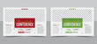 Landscape business conference flyer template. Business event poster banner design
