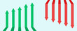 © Міша Герба - Financial arrows up and down. Green and red arrow. Increase and decrease. Vector 10 EPS.