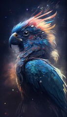 Parrot painting