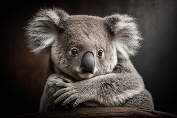 Wall Mural - the inspiring koala: embodying resilience and gentleness generative ai