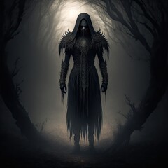 Wall Mural - Demon of Darkness - Creature - Magical - Powerful - Fantasy - Stylized - Game Character - Demon Hero - Warrior