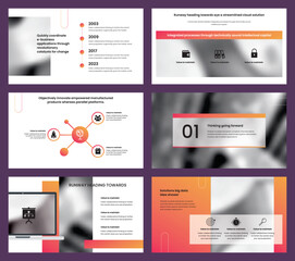 Wall Mural - Powerpoint, google and keynote presentation slides template design.