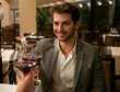 © Minerva Studio - Couple toasting wineglasses in a luxury restaurant
