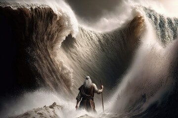 Moses Parting the Red Sea, Generative AI