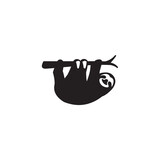 Fototapeta Konie - simple sloth logo vector template