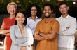 © Joanrae P/peopleimages.com - Smile, portrait and group of business people with arms crossed for office career. Teamwork diversity, collaboration and happy, confident and proud employees, men and women together for team building.