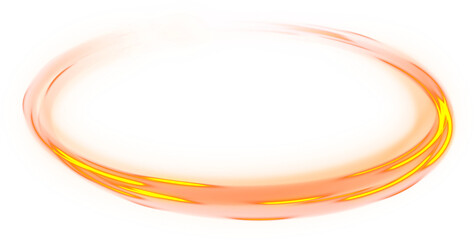 Wall Mural - cosmic orange neon light shining