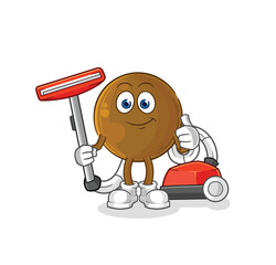 Sticker - avocado stone clean with a vacuum . character vector